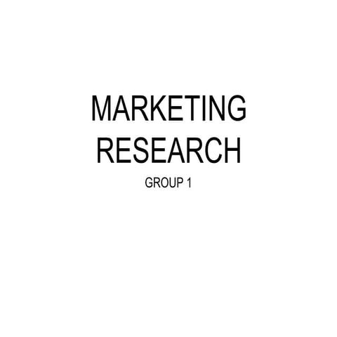 Introduction to Marketing Research