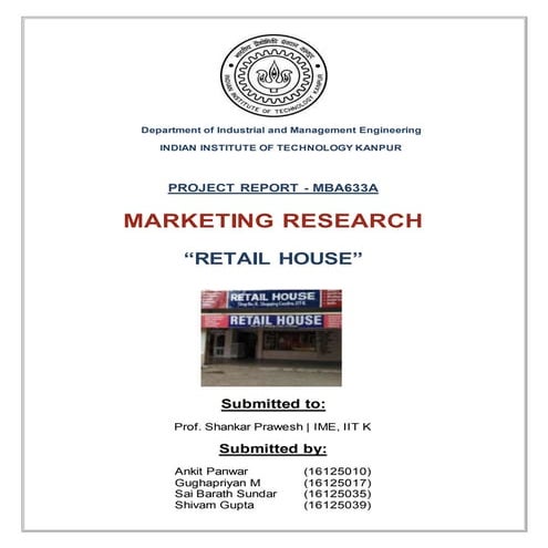 Market research project