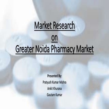 Market research project pharmacy group1