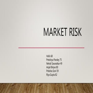 Market risk