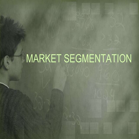 Market segmentation