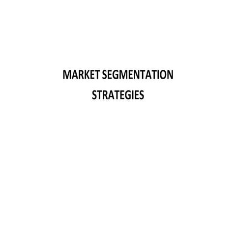 market segmentation of marketing management .pptx