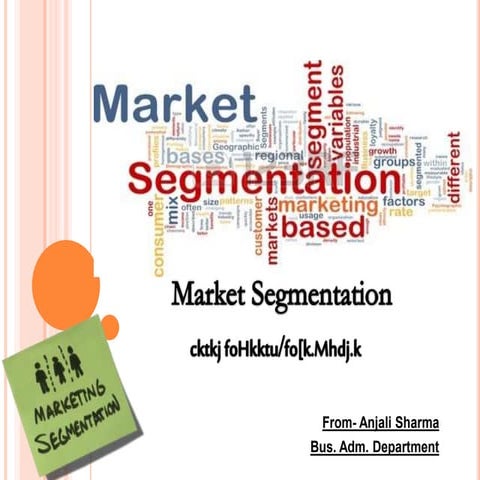 Market segmentation