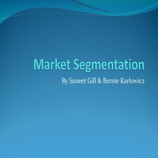 Market Segmentation Overview