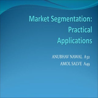 Market segmentation presentation