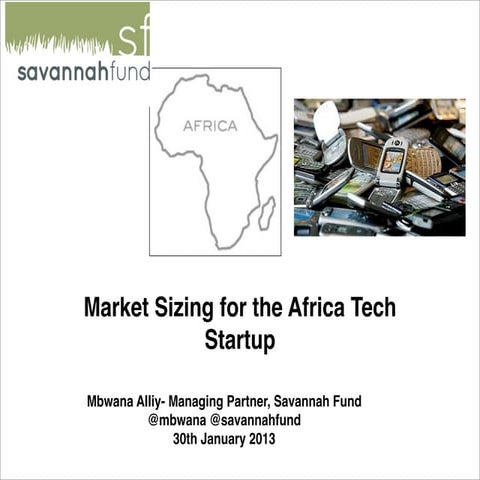 Market sizing for the africa startup