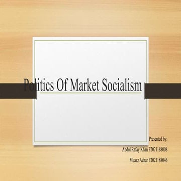 Market Socialism 2 Pptx