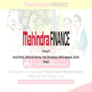 Market strategy on mahindra finance their STP, Swot and 4 p Strategies