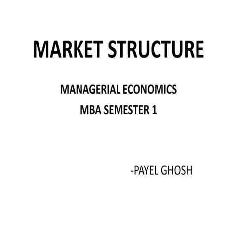 Market structure