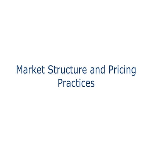 Market structure