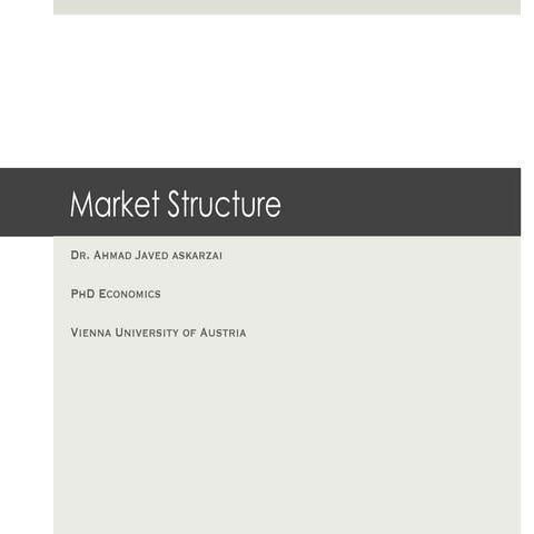 Market structure presentation | PPT