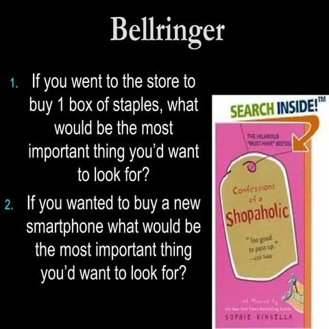 Market structures project and quiz