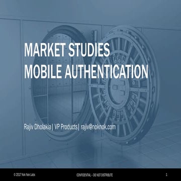 Market Study on Mobile Authentication