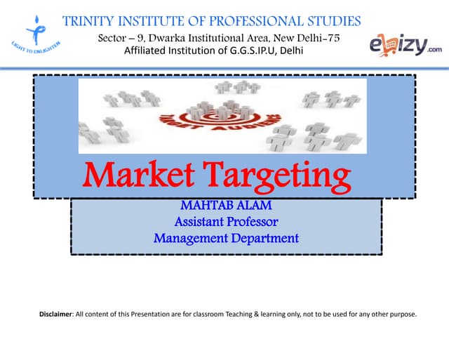 Market targeting