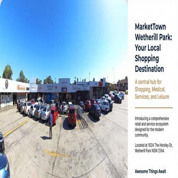 Market Town Wetherill Park Community Hub | PPTX