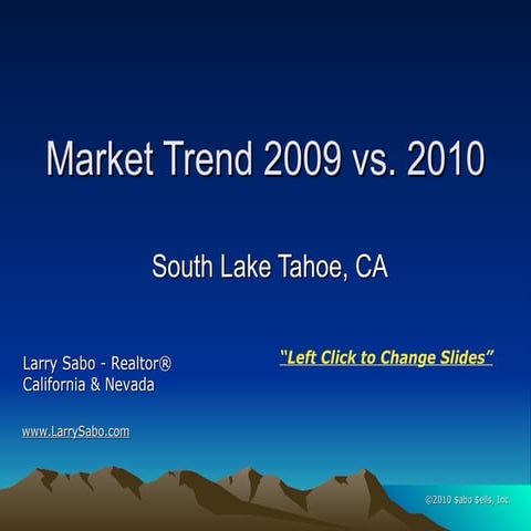 Market trend 2009 vs 2010