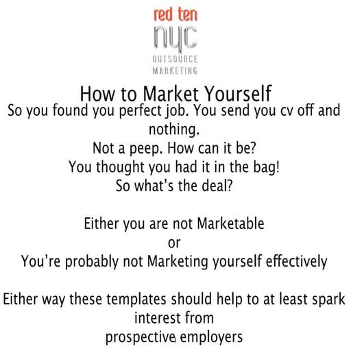 Market Yourself
