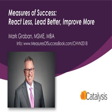 Measures of Success: React Less, Lead Better, Improve More