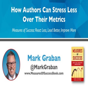 How Authors Can Stress Less Over Their Metrics