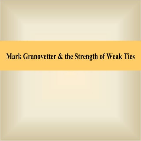 Mark granovetterswt