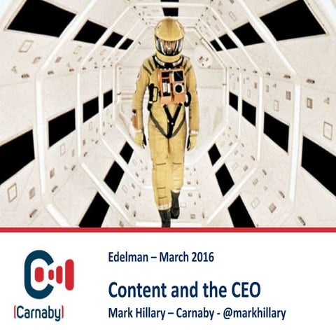 Executive blogging And Content Marketing