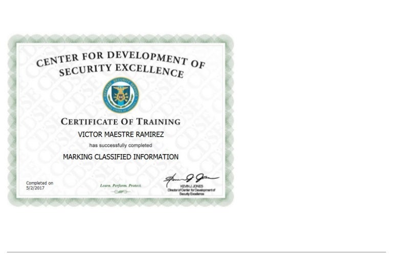 Marking Classified Information IF105.16 IF105.06