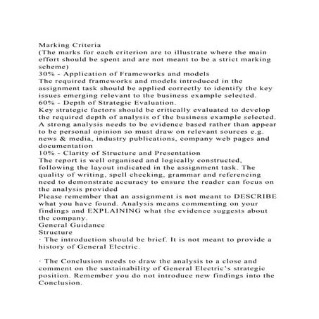 Marking Criteria(The marks for each criterion are to illustrate .docx