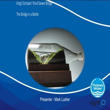 Kings Scholar Pond - The Bridge in a Bottle #COMIT2019