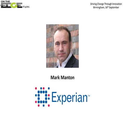 Mark Manton - Digital Transformation - Birmingham Marketing Conference