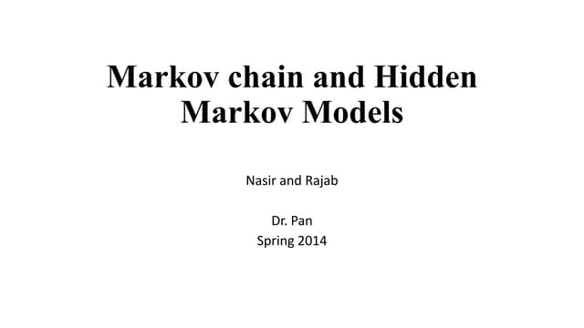 Hidden Markov Models | PPTX