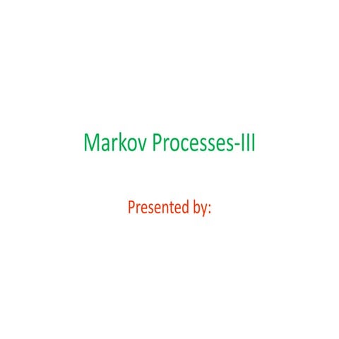 Markov process