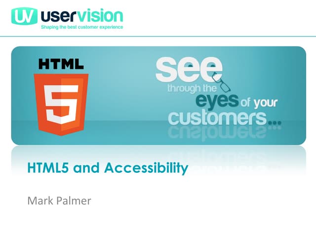 HTML5 Accessibility