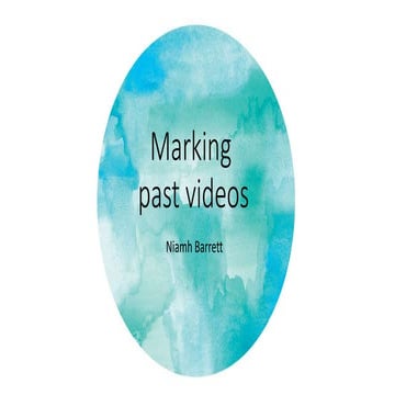 Mark past videos