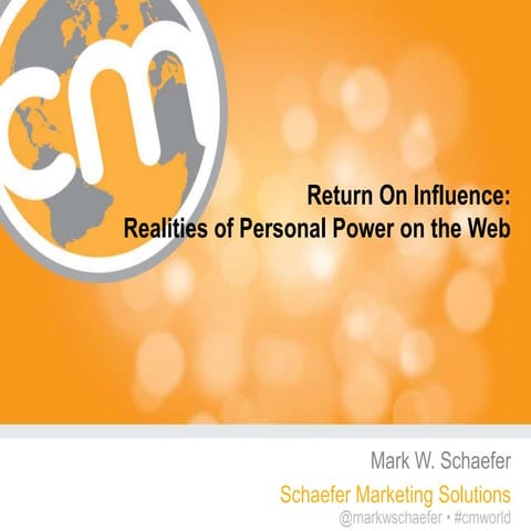 “Understanding the New World of Klout, Social Sharing and Social Influence Ma...