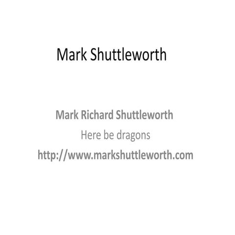 Mark shuttleworth