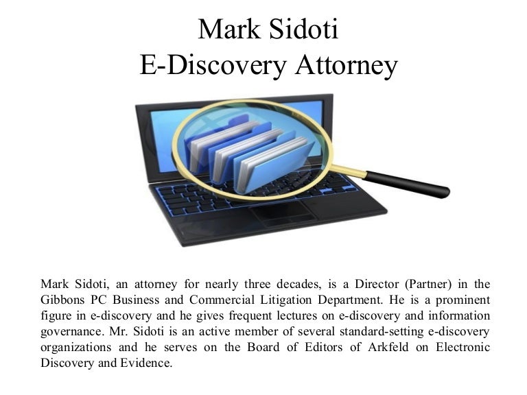 mark sidoti e discovery attorney