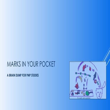 MARKS IN YOUR POCKET PMP for PMP Preparation