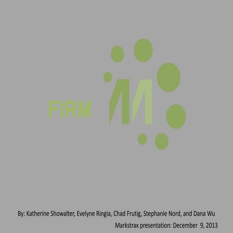 Mark strat simulation( firm presentation)