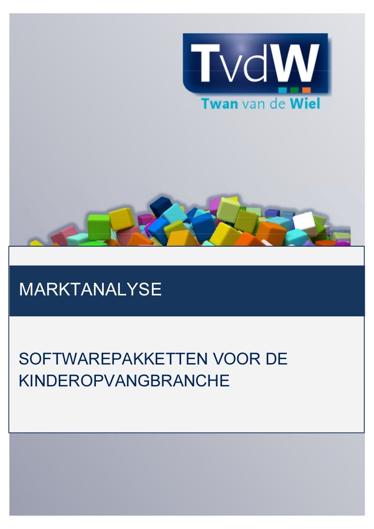 Marktanalyse Software Pakketten Voor De Kinderopvang