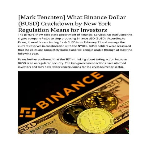 Mark Tencaten - What Binance Dollar (BUSD) Crackdown by New York Regulation Means for Investors.pdf