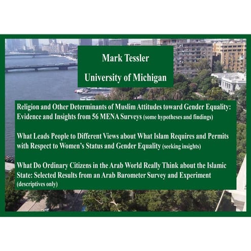 Religion and Other Determinants of Muslim Attitudes toward Gender Equality: E...