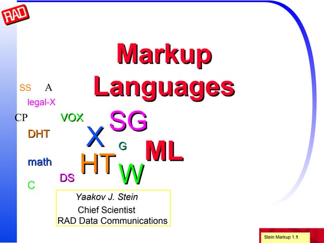 Markup Languages 
