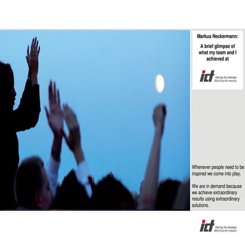 Markus neckermann portfolio excerpt