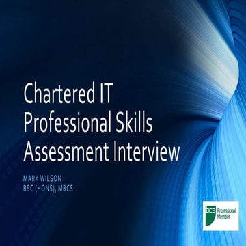 Mark Wilson CITP Assessment Interview
