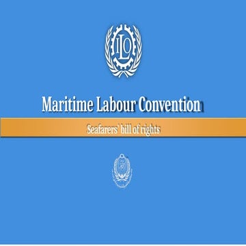 Mazritime Law - Maritime Labour Convention.pptx