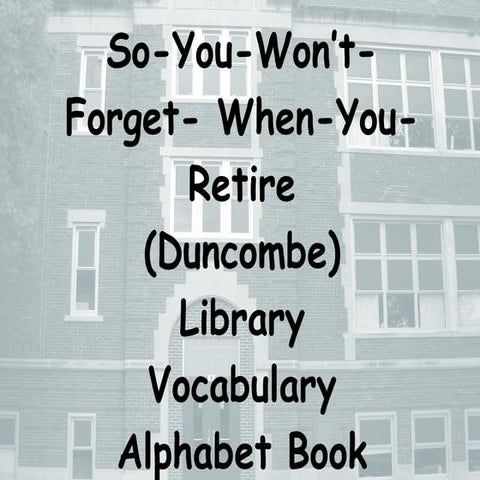 Library Lingo Retirement Booklet