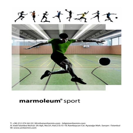 Marmoleum Sport Linolyum Zemin Kaplama - Anıl Zemin Market