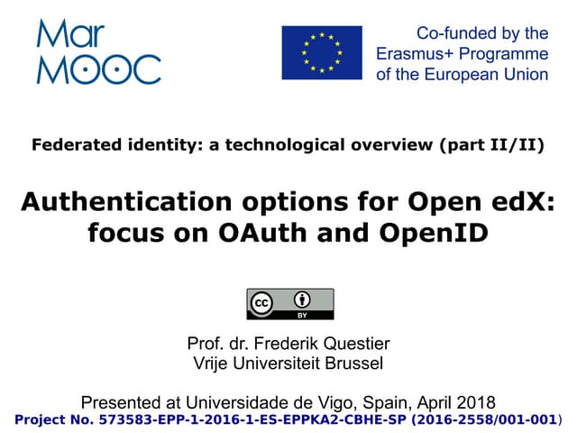 Authentication options for Open edX: focus on OAuth and OpenID