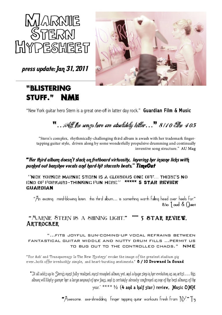 Marnie stern press_sheet