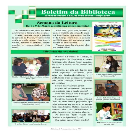 Boletim BE Praia Março 2010